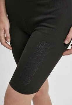 URBAN CLASSICS Ladies High Waist Branded Cycle Shorts - Shorts - Black/Black -Only Mode Winkel 673f172b282d4df09b82947869ba3dc0