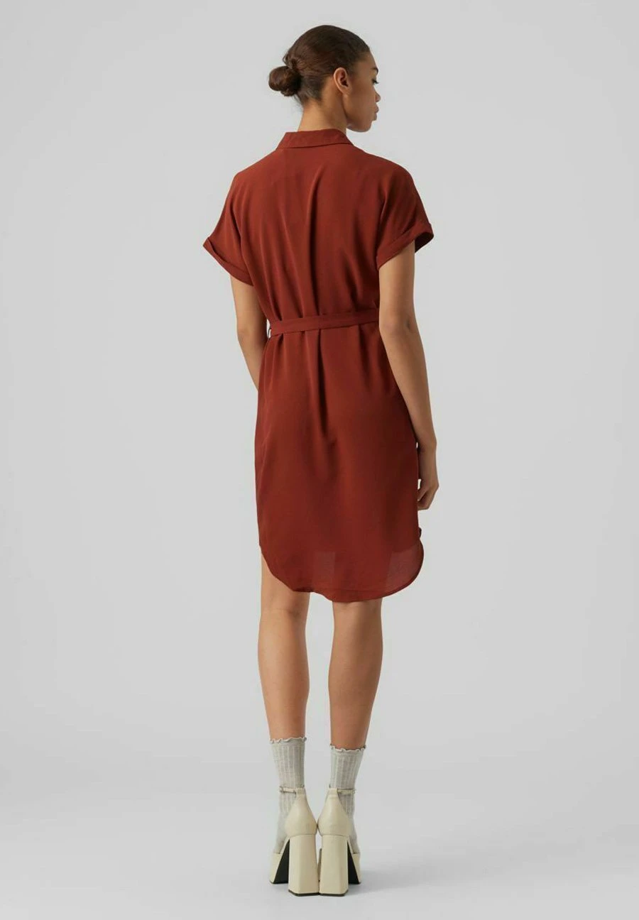 Vero Moda Blousejurk - Madder Brown 3 Vero Moda Blousejurk - Madder Brown - Afbeelding 3