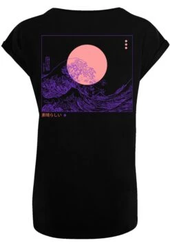 F4NT4STIC Kanagawa Welle - T-Shirt Print - Schwarz