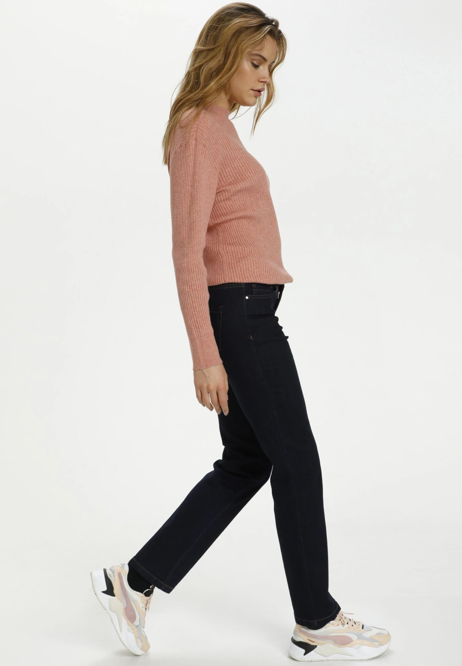 Saint Tropez Mollysz- Flared Jeans - Dark Blue Denim 4 Saint Tropez Mollysz- Flared Jeans - Dark Blue Denim - Afbeelding 4