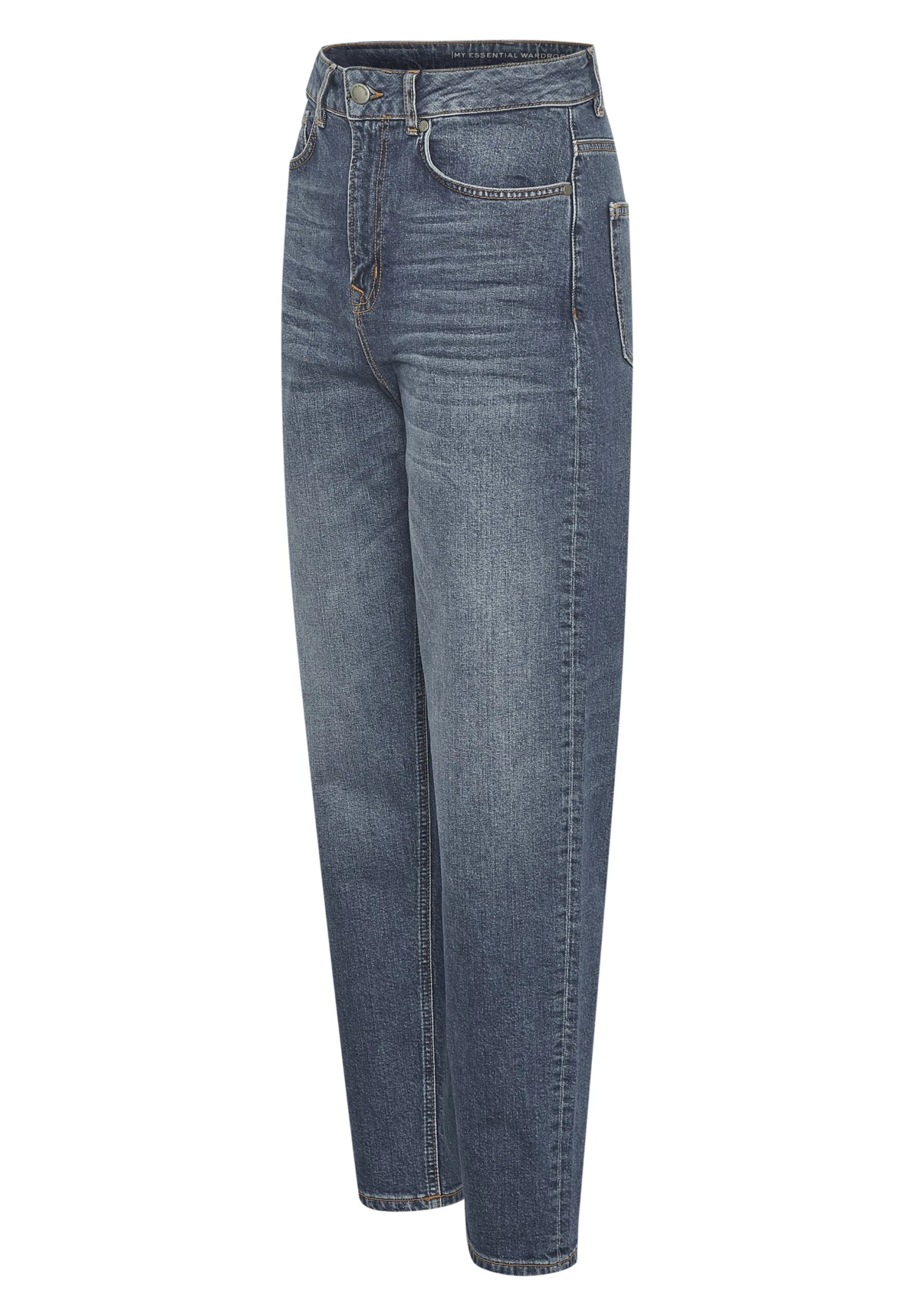 Straight Leg Jeans - Medium Blue Retro Wash 5 Straight Leg Jeans - Medium Blue Retro Wash - Afbeelding 5