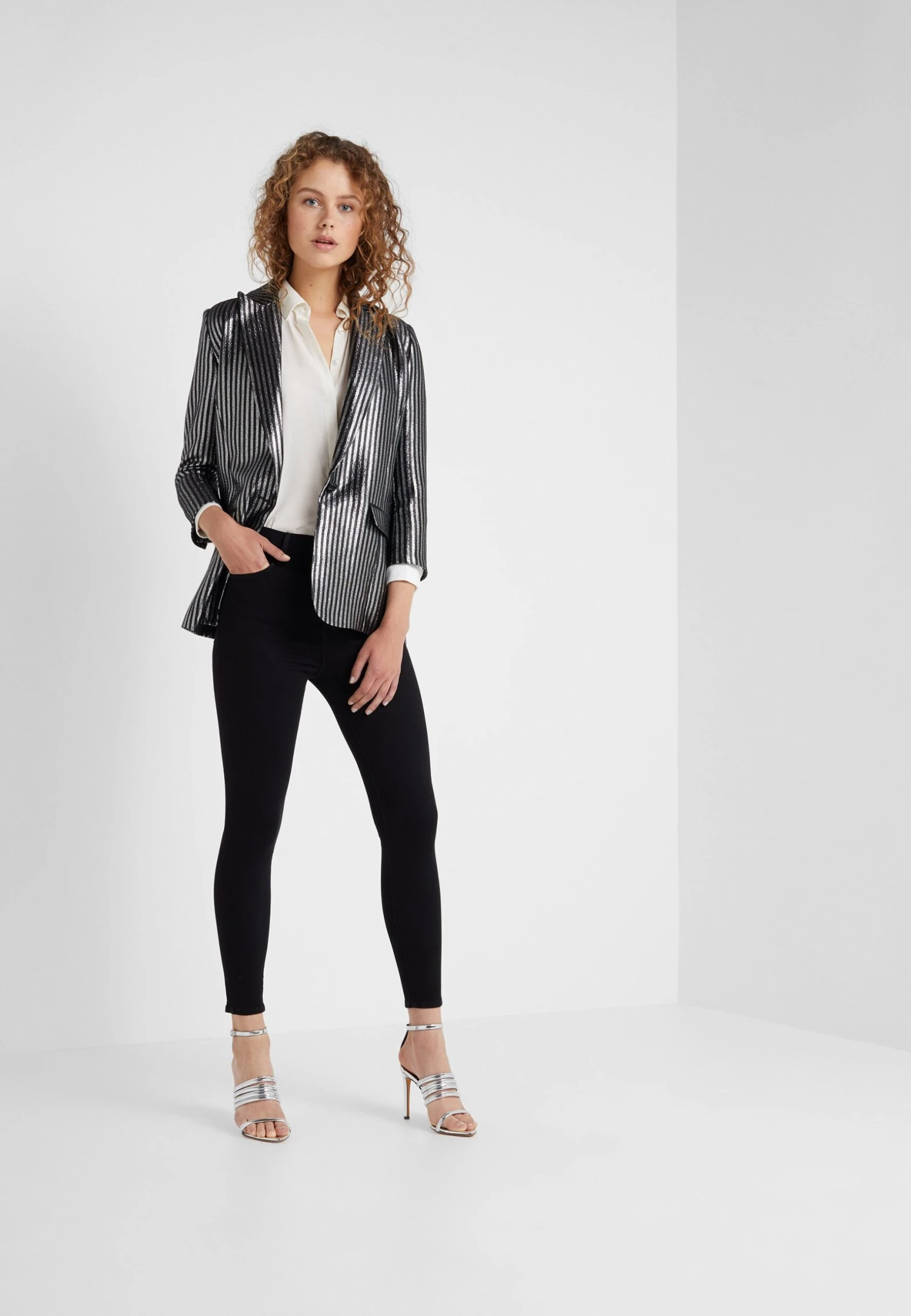 FRAME Ali High Rise Cigarette - Jeans Skinny Fit - Noir 2 FRAME Ali High Rise Cigarette - Jeans Skinny Fit - Noir - Afbeelding 2