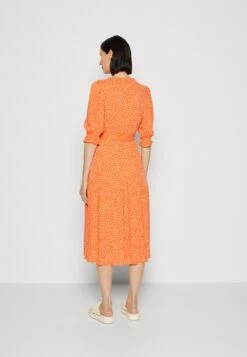 Marks & Spencer Waisted Midi - Jurk - Orange Mix -Only Mode Winkel 69c35547f267424bbc2bd4ff6fd68cc1