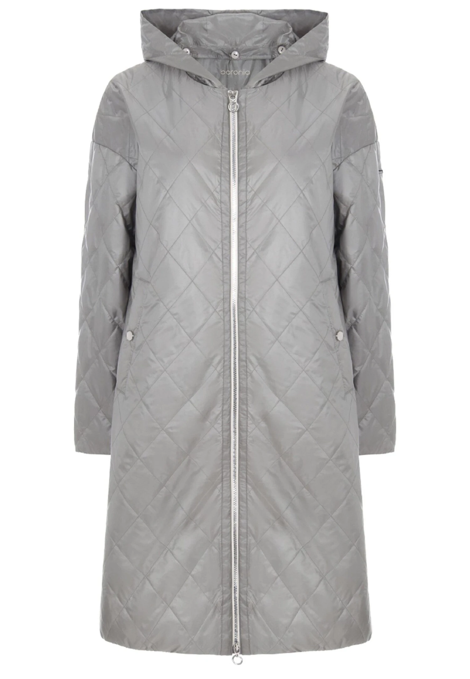 Mit Abnehmbarer Kapuze - Winterjas - Grau 4 Mit Abnehmbarer Kapuze - Winterjas - Grau - Afbeelding 4