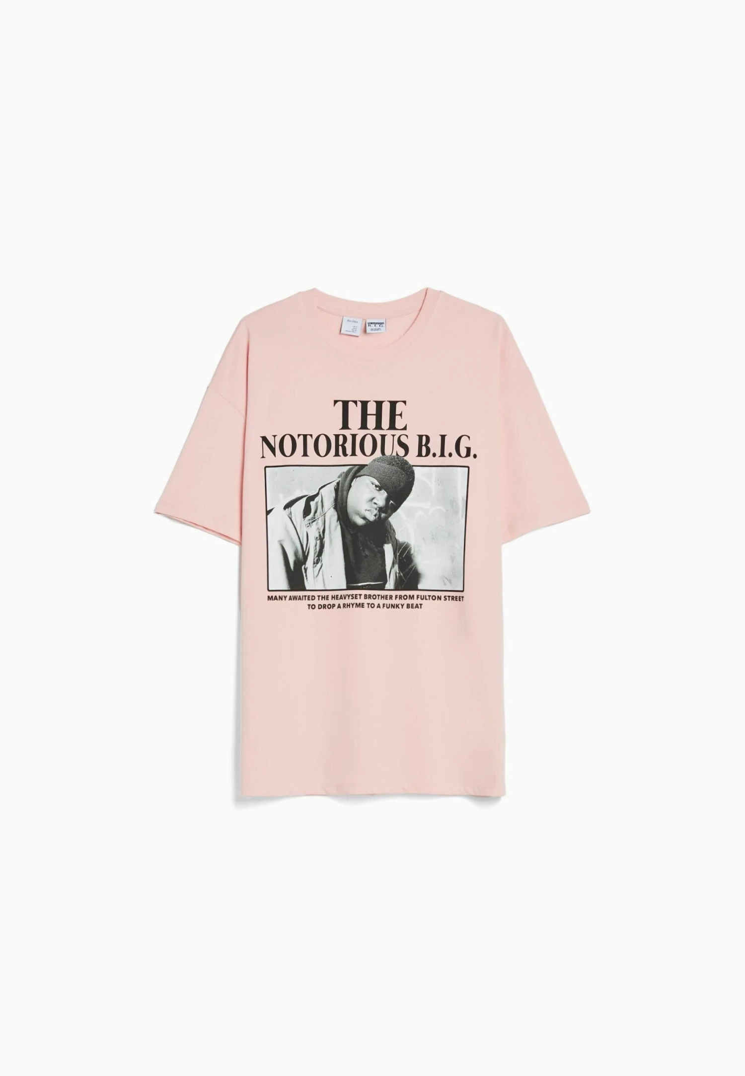 BERSHKA The Notorious B.I.G Short Sleeve - T-Shirt Print - Pink 5 BERSHKA The Notorious B.I.G Short Sleeve - T-Shirt Print - Pink - Afbeelding 5