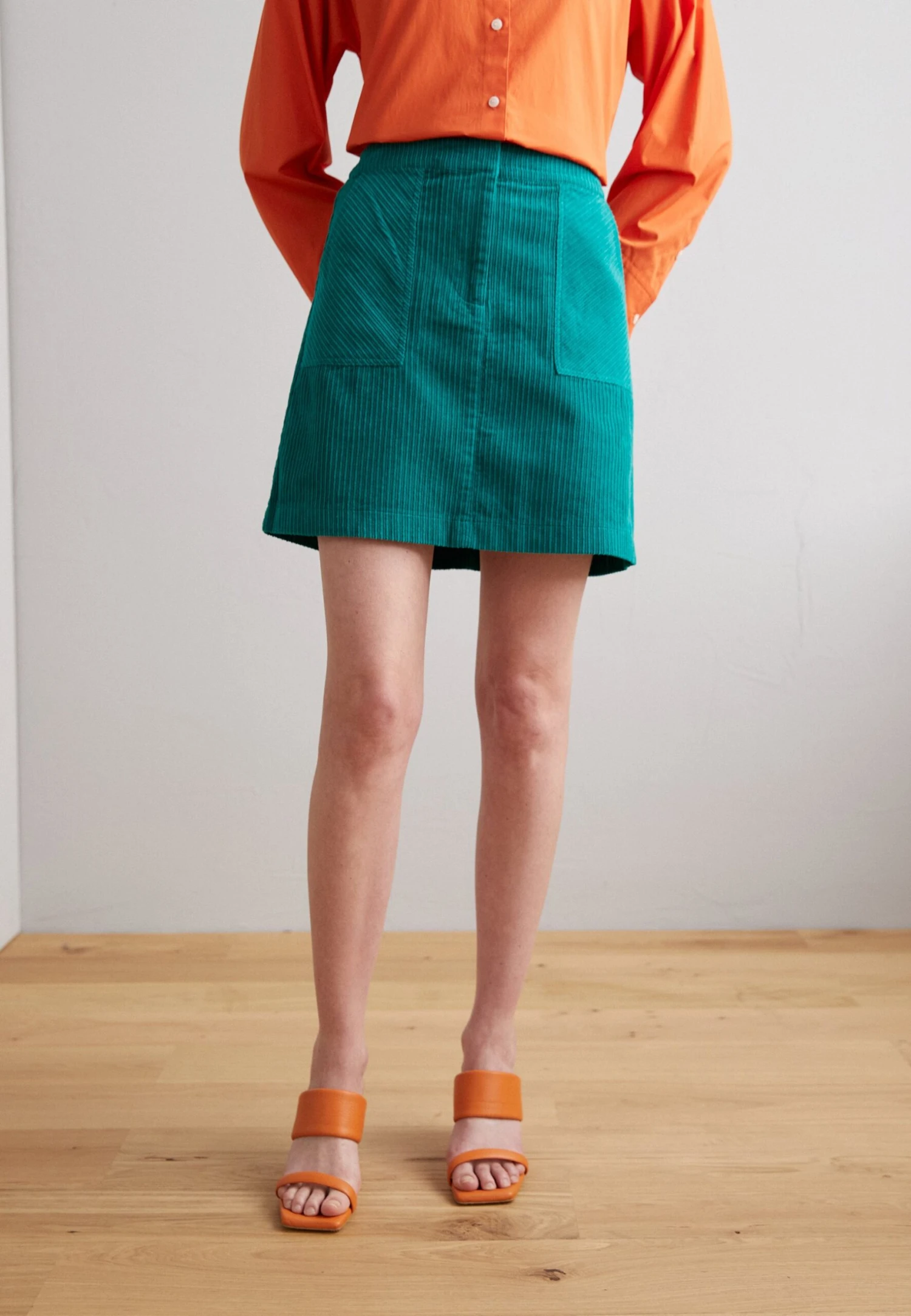 B.young Disune Skirt - A-Lijn Rok - Cadmium Green 1 B.young Disune Skirt - A-Lijn Rok - Cadmium Green