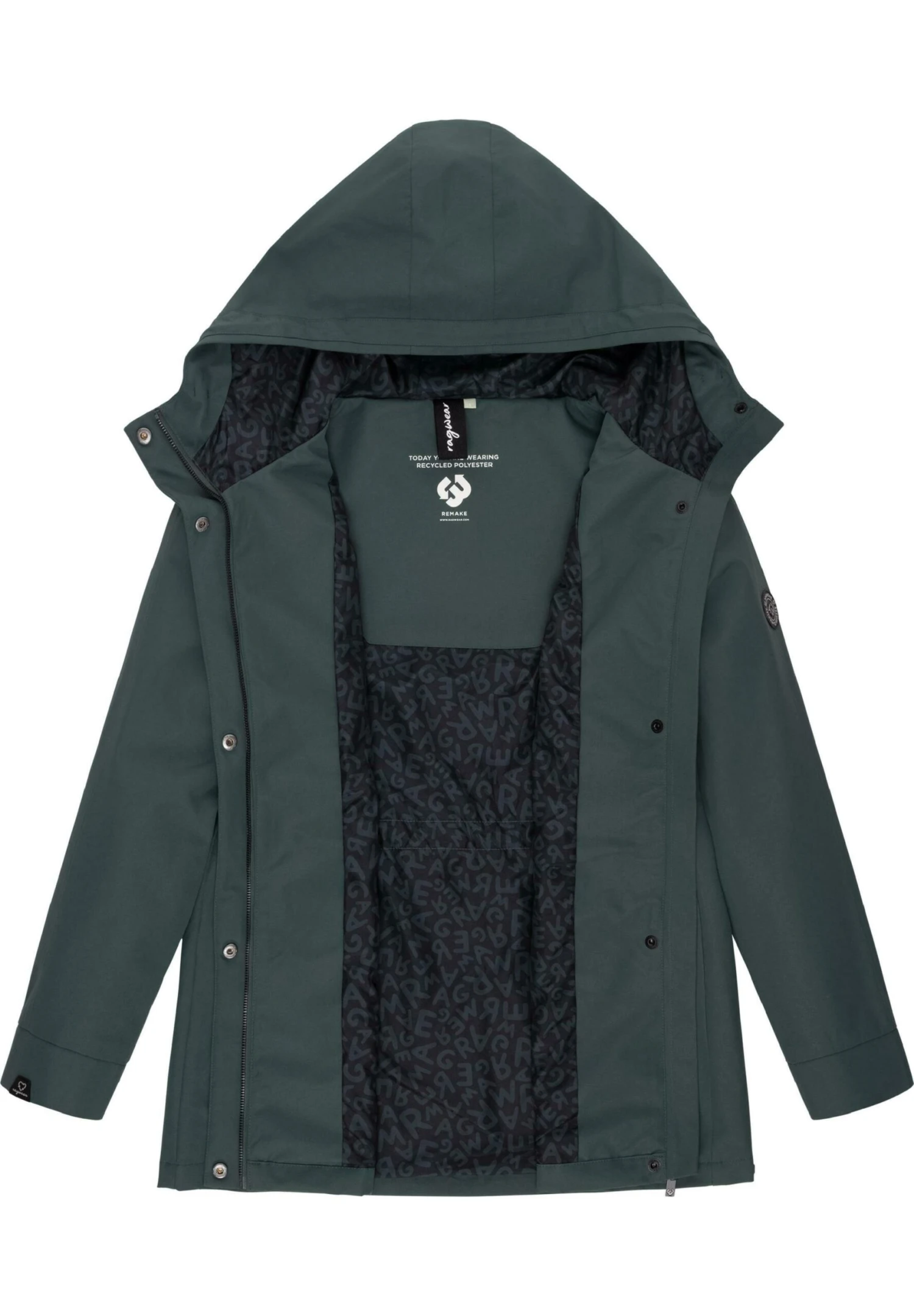Ragwear Urbanna Remake - Parka - Dark Green 4 Ragwear Urbanna Remake - Parka - Dark Green - Afbeelding 4