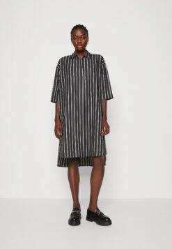 Herrlicher Claudine Dress Stripe - Jurk - Black