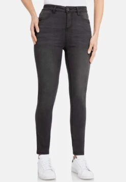 High Waist - Jeans Skinny Fit - Grau