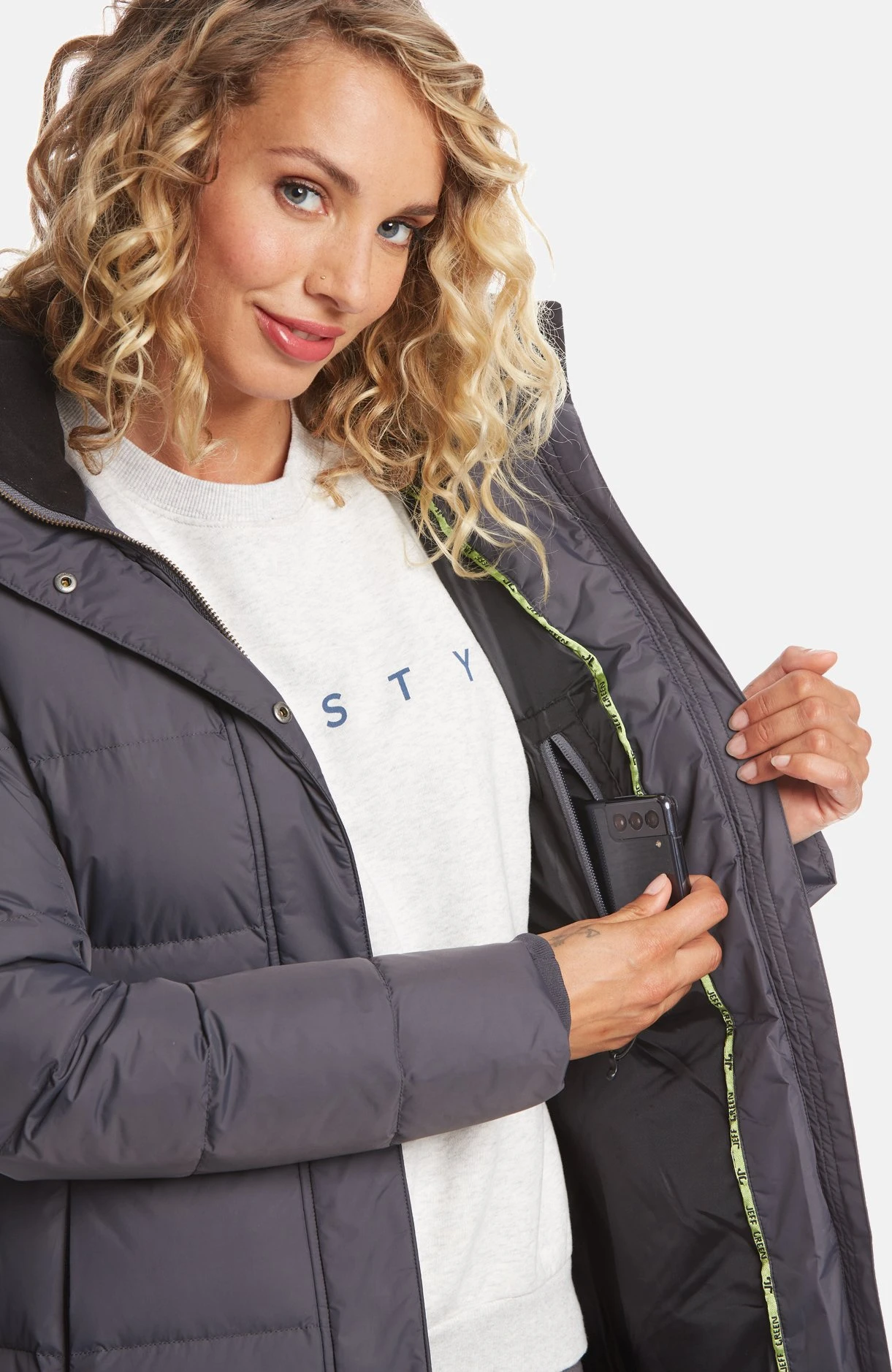 Fely - Donsjas - Dark Grey 5 Fely - Donsjas - Dark Grey - Afbeelding 5