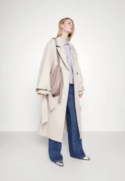 ELLEME Maxi Sleeve Coat - Trenchcoat - Beige -Only Mode Winkel 6c5edc5a90d143fd838a6c6f21df94e9