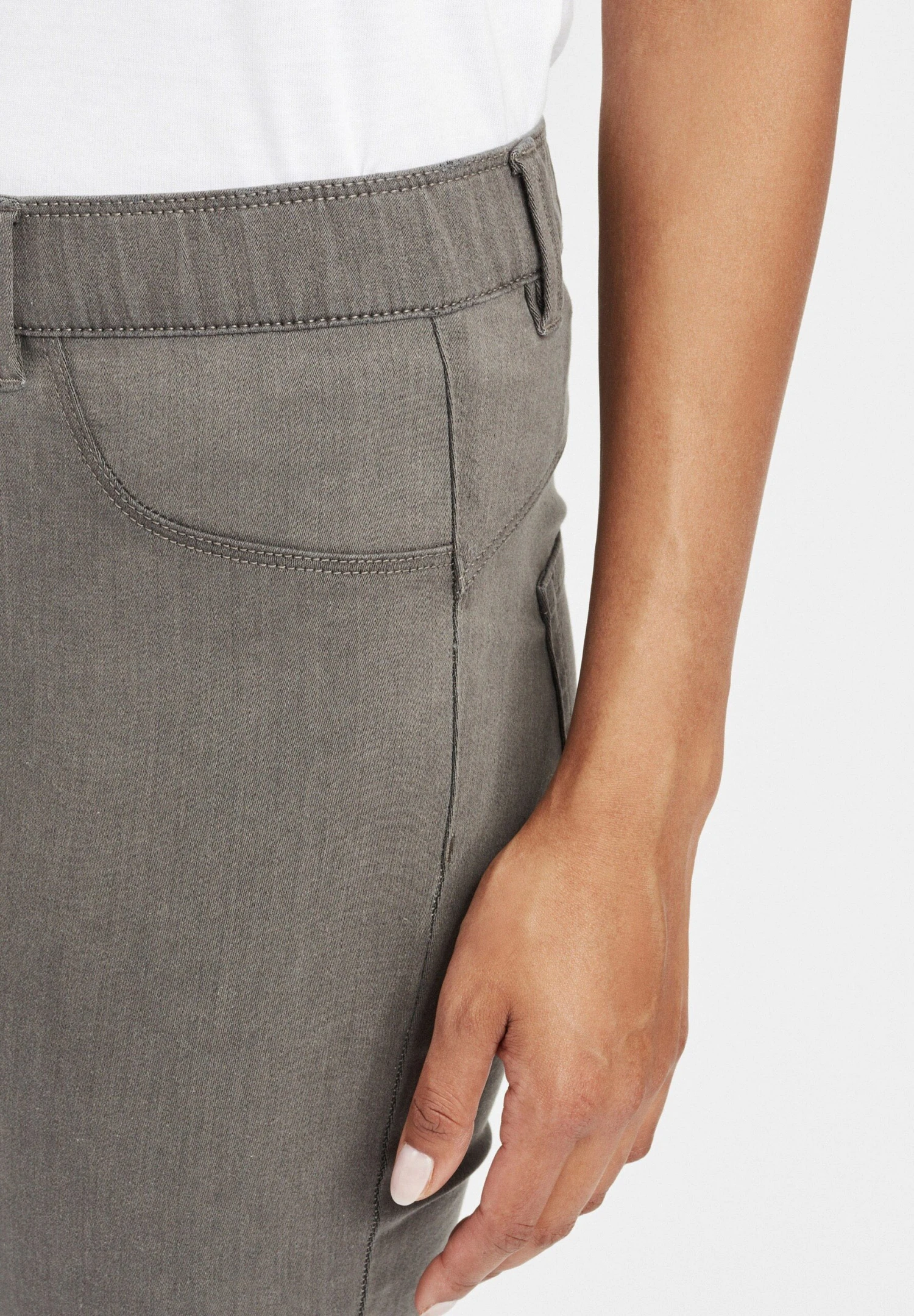 OXMO Oxgesine - Jeans Skinny Fit - Pewter 4 OXMO Oxgesine - Jeans Skinny Fit - Pewter - Afbeelding 4