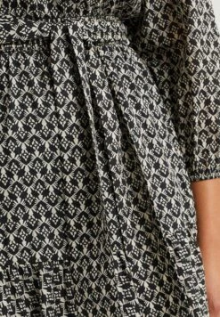 WE FASHION Met Dessin Curve - Jurk - Black 11 WE FASHION Met Dessin Curve - Jurk - Black -Only Mode Winkel 6daaa37033674fcfa8b3e9dcbfceab96