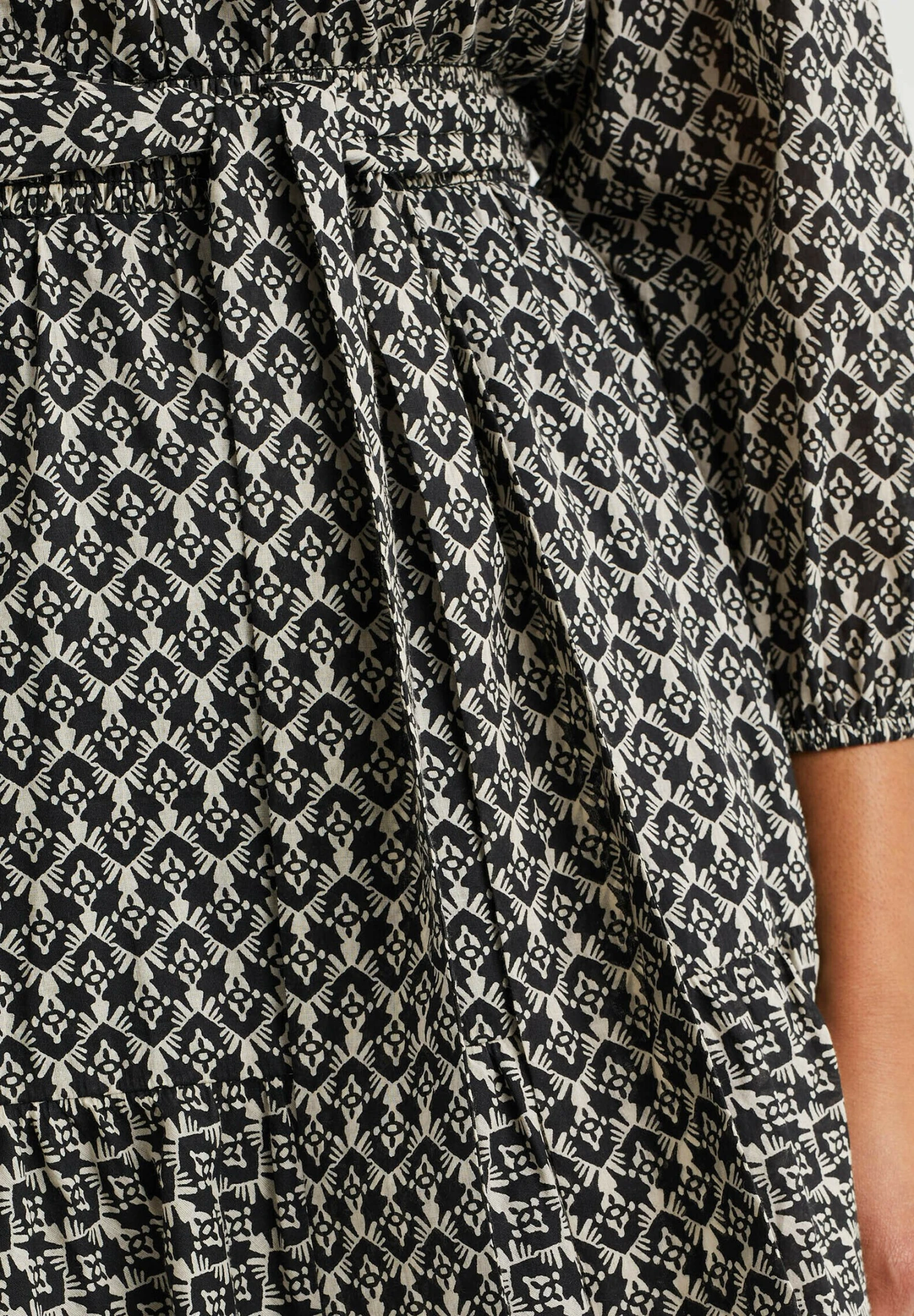 WE FASHION Met Dessin Curve - Jurk - Black 6 WE FASHION Met Dessin Curve - Jurk - Black - Afbeelding 6