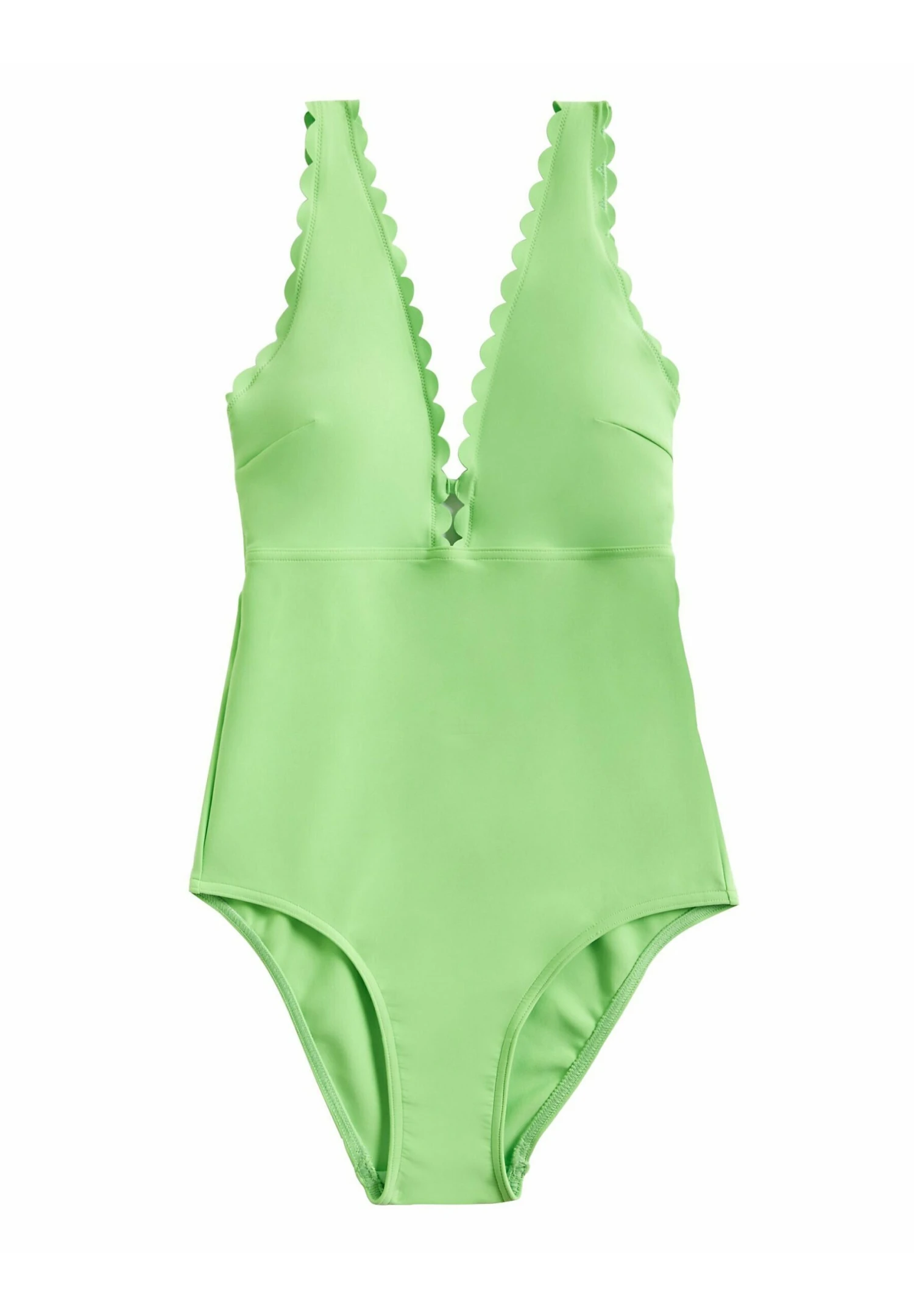 Marks & Spencer Padded Scallop Plunge - Badpak - Lime 5 Marks & Spencer Padded Scallop Plunge - Badpak - Lime - Afbeelding 5