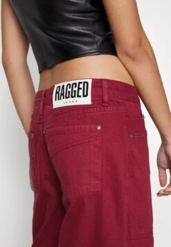 The Ragged Priest Combat Release- Relaxed Fit Jeans - Burgundy -Only Mode Winkel 6e8ada2b1c374a93b1137d3788abd0f8