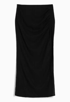 BERSHKA Gathered Blend - Maxirok - Black -Only Mode Winkel 6f8331f6e7e44e1ea22db92602bf9447