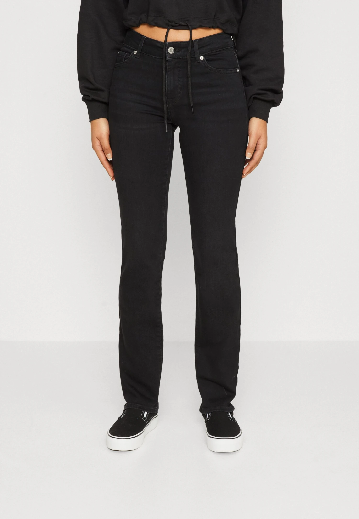 Vero Moda Vmdaf Straight- Straight Leg Jeans - Black Denim 1 Vero Moda Vmdaf Straight- Straight Leg Jeans - Black Denim
