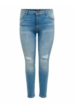 ONLY CARMAKOMA Curvy Carpush Maya Reg - Jeans Skinny Fit - Light Medium Blue Denim
