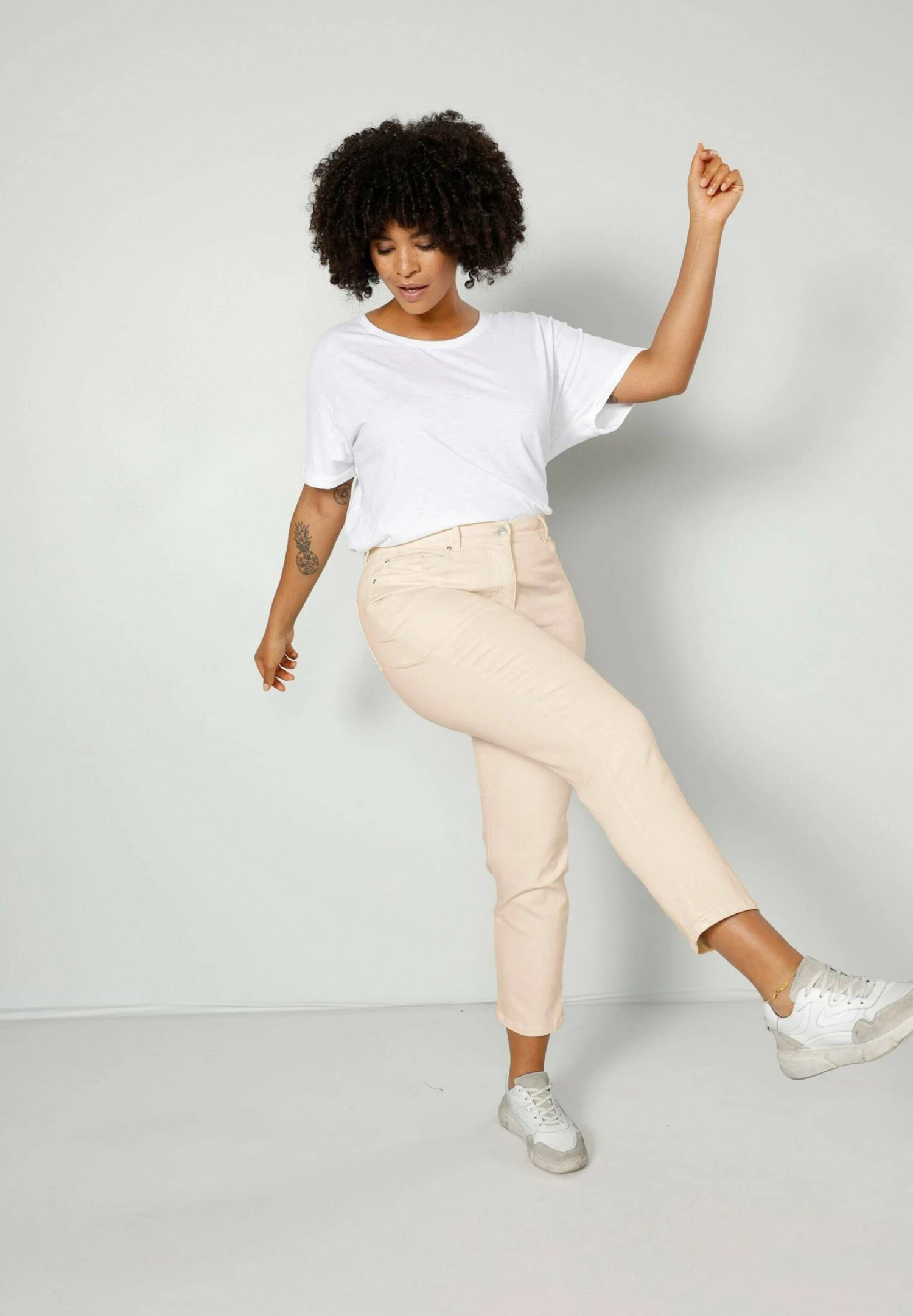 Slim Fit Jeans - Natur 4 Slim Fit Jeans - Natur - Afbeelding 4