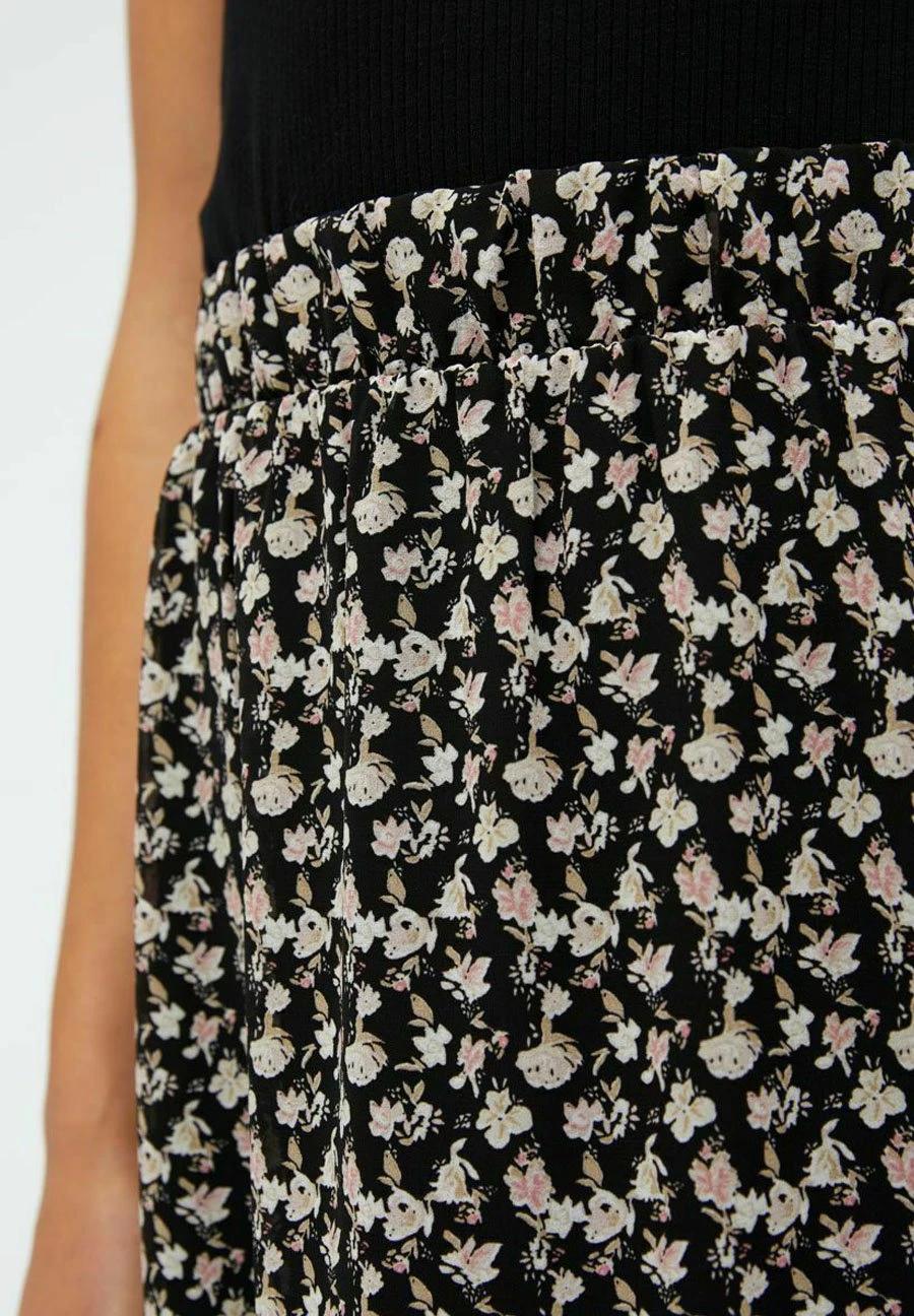 Object Mila- A-Lijn Rok - Black 4 Object Mila- A-Lijn Rok - Black - Afbeelding 4