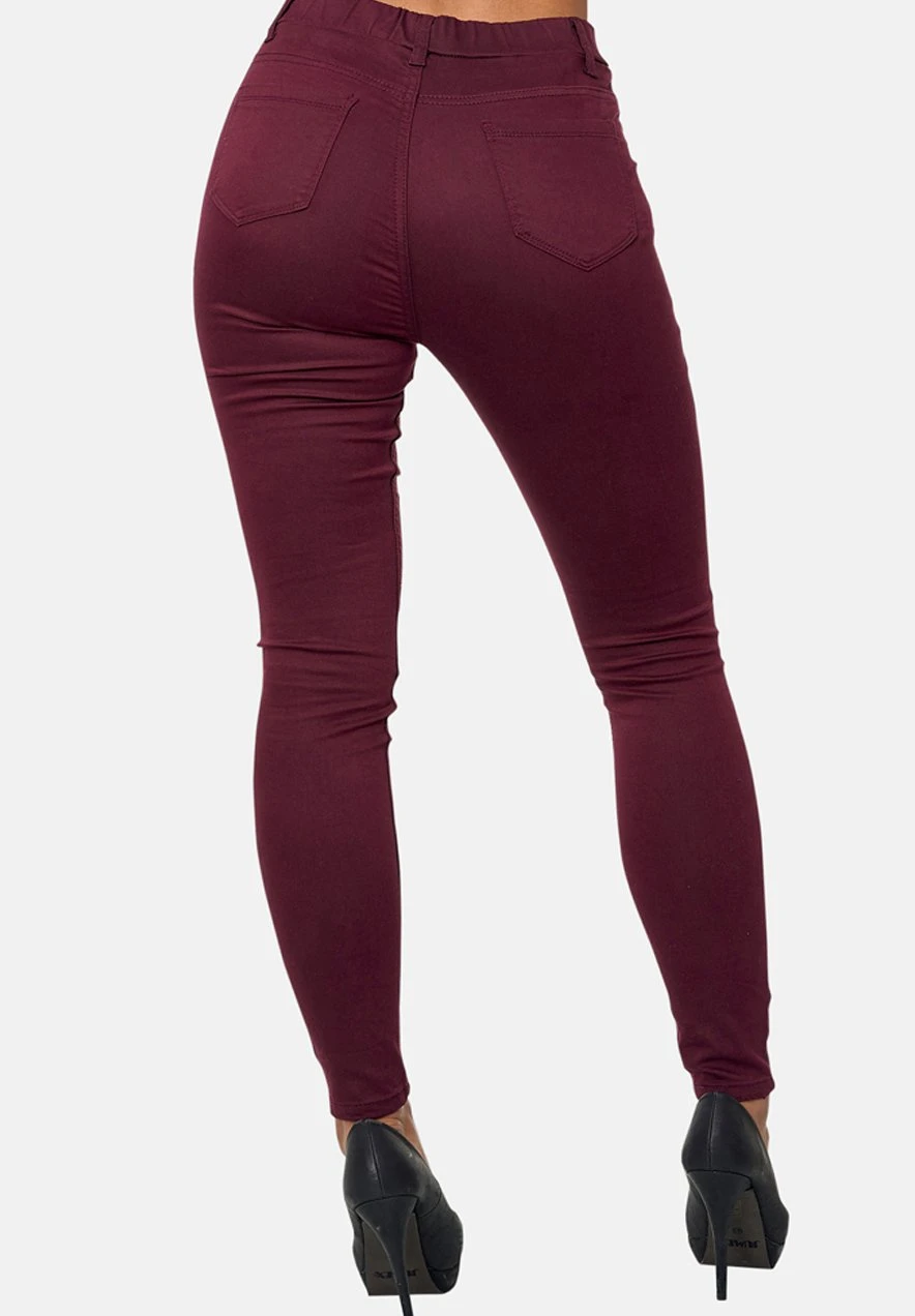 Destroyed Chunkyrayan - Jeggings - Rot 3 Destroyed Chunkyrayan - Jeggings - Rot - Afbeelding 3
