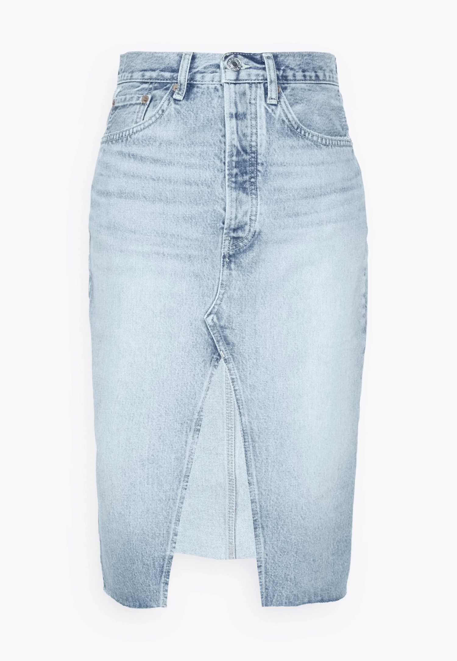 RE/DONE Midi Skirt - Kokerrok - Opal Indigo 7 RE/DONE Midi Skirt - Kokerrok - Opal Indigo - Afbeelding 7