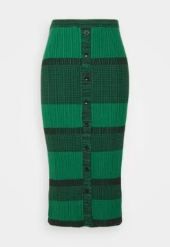 Button Font Skirt - Kokerrok - Green -Only Mode Winkel 71f1bc199ee449f3a201d7599c1c98cd