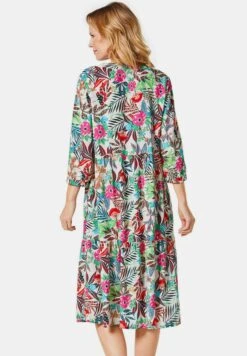 GOLDNER Jurk - Coral / Green / Patterned -Only Mode Winkel 72000039d6bd4d2bafdad3930bdf0b63