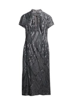 SEQUIN MIDI - Cocktailjurk - Gunmetal Deco Sequin -Only Mode Winkel 72b8fdc173ee41bd9da4bd49e27498d6