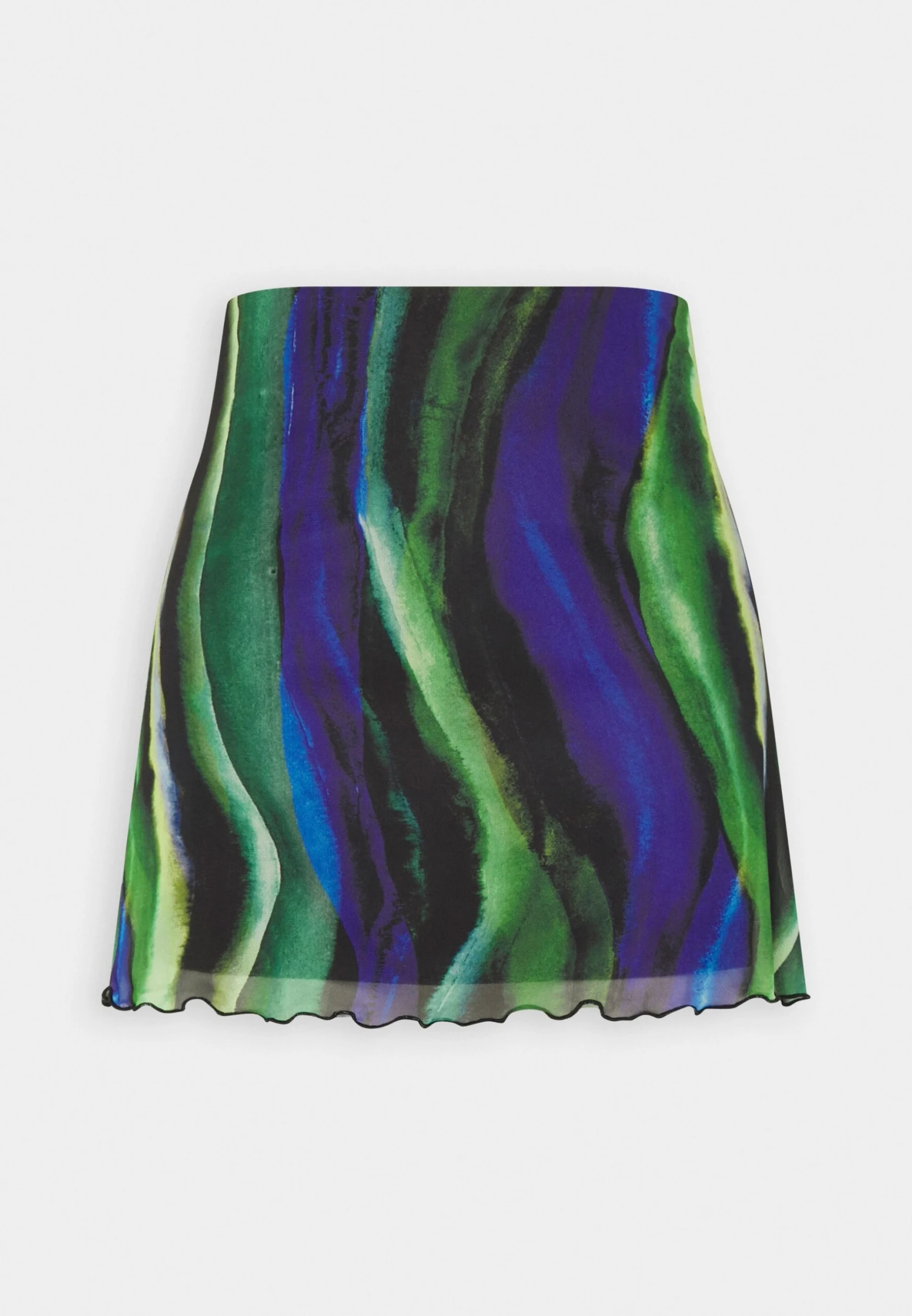 Noisy May Nmlesley Ashape Skirt - Minirok - Black/Blue/Green 4 Noisy May Nmlesley Ashape Skirt - Minirok - Black/Blue/Green - Afbeelding 4