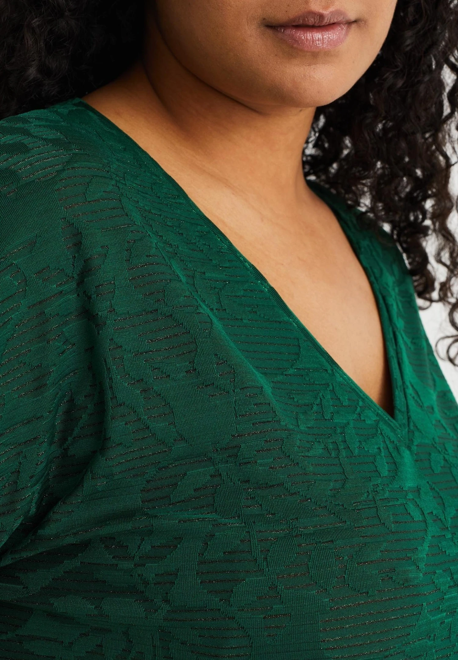 WE FASHION Curve - Blouse - Green 4 WE FASHION Curve - Blouse - Green - Afbeelding 4