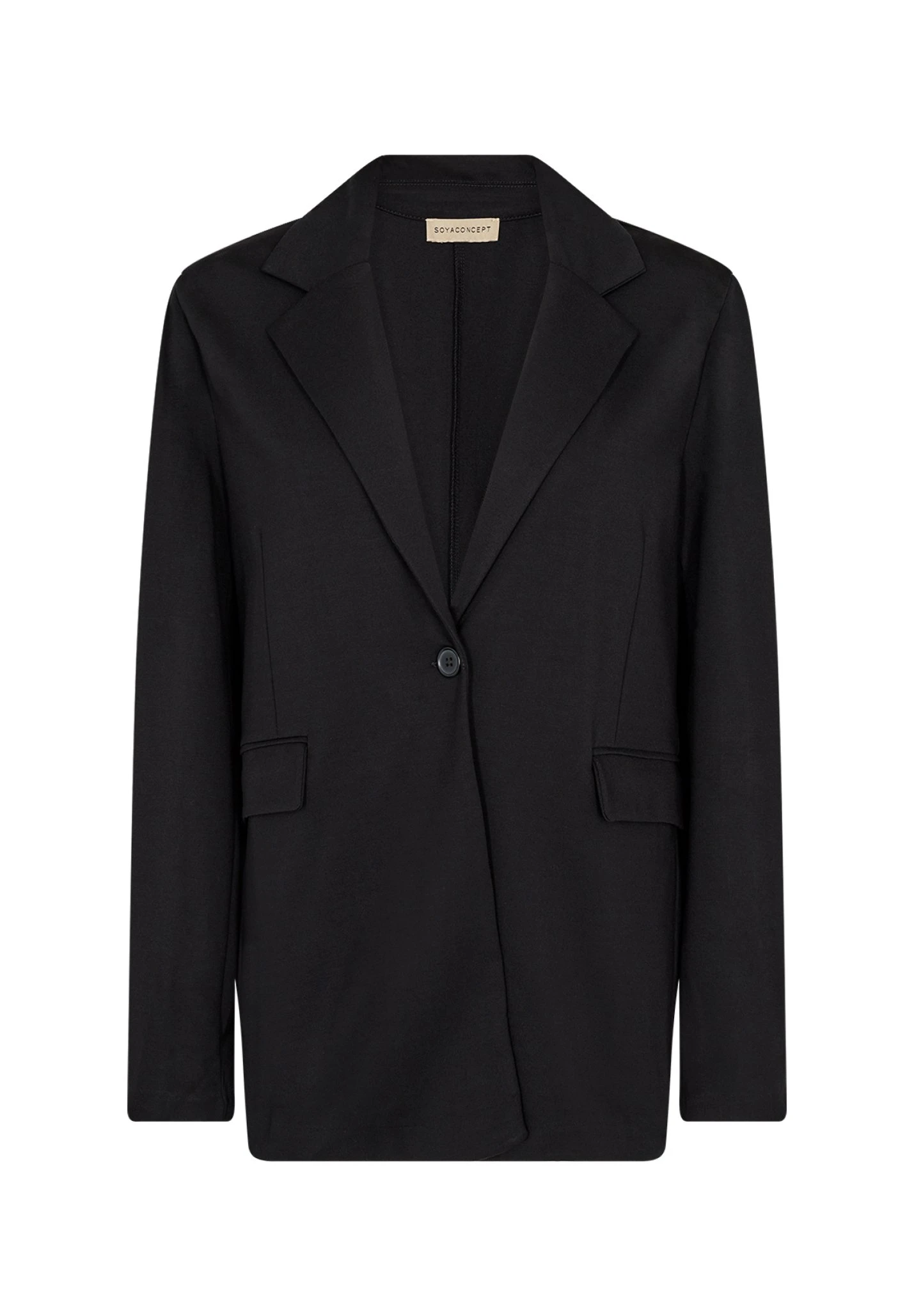 Soyaconcept Daniela - Halflange Jas - Black 1 Soyaconcept Daniela - Halflange Jas - Black