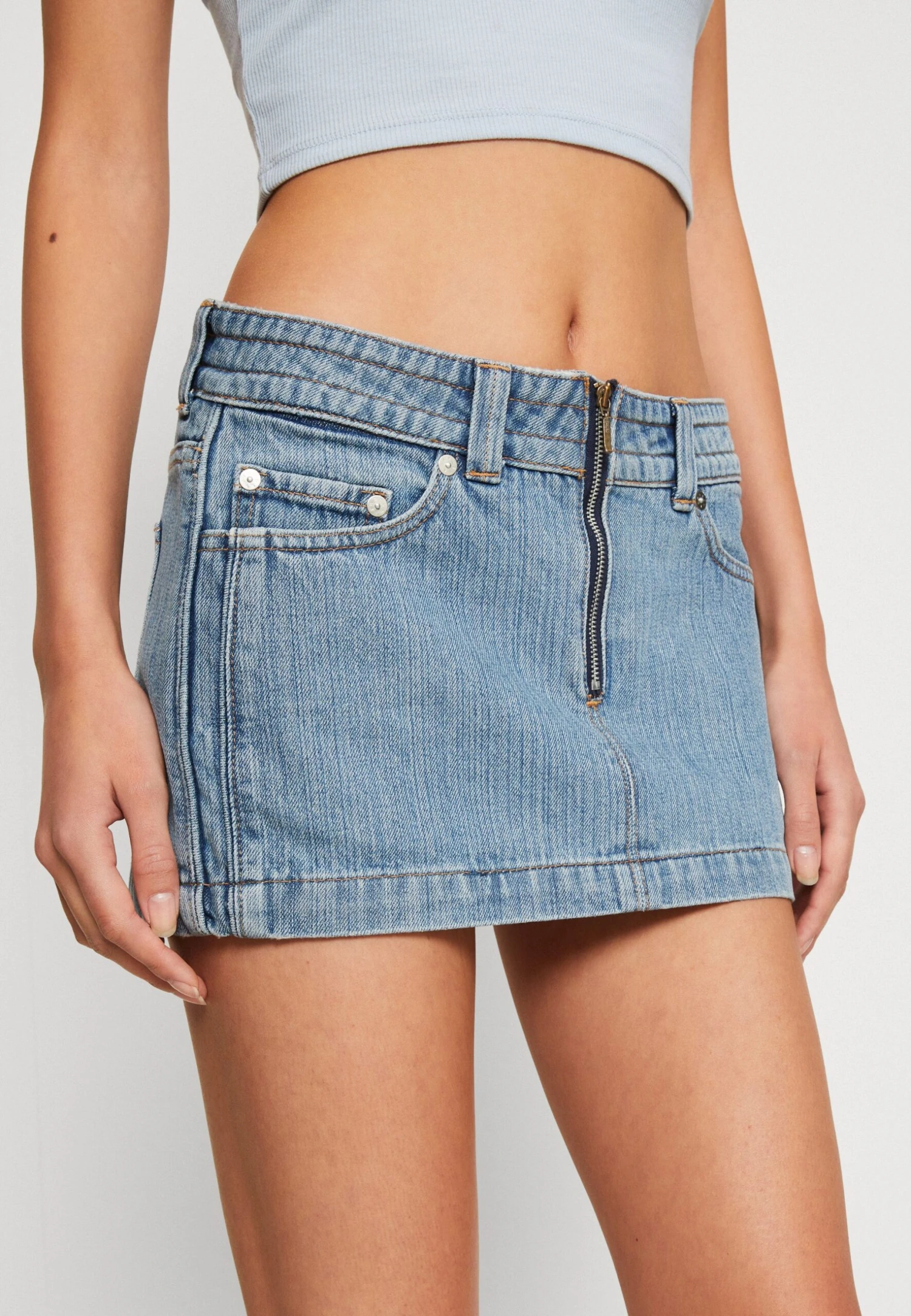 WEEKDAY Calabasas Skirt - Minirok - Novel Blue 6 WEEKDAY Calabasas Skirt - Minirok - Novel Blue - Afbeelding 6