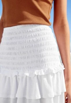 Next Shirred Standard - A-Lijn Rok - Optic White 11 Next Shirred Standard - A-Lijn Rok - Optic White -Only Mode Winkel 75945cdb93924aa4b1ec6810a365d412