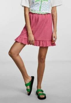 Pieces Pclullu - Minirok - Shocking Pink