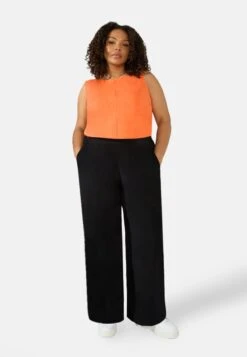 Wide Leg - Broek - Black