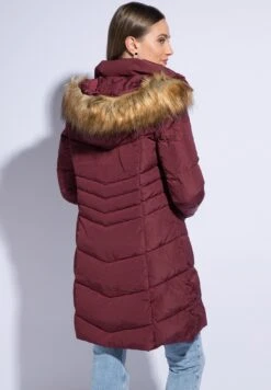 Winterjas - Dark Red -Only Mode Winkel 76592ae43d5d4966aac8ef43a9002d17