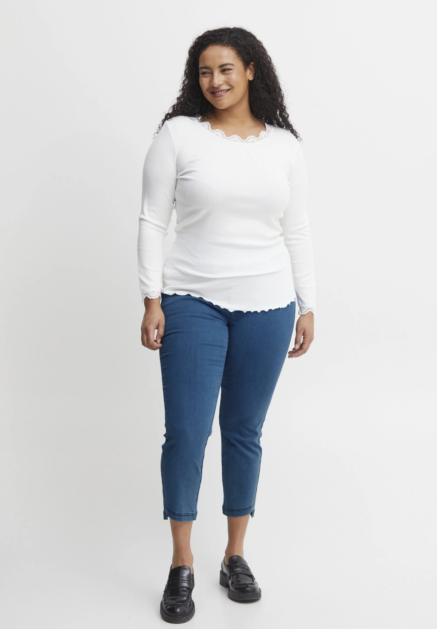 Fransa Fpmally Le - Slim Fit Jeans - Simple Blue Denim 2 Fransa Fpmally Le - Slim Fit Jeans - Simple Blue Denim - Afbeelding 2