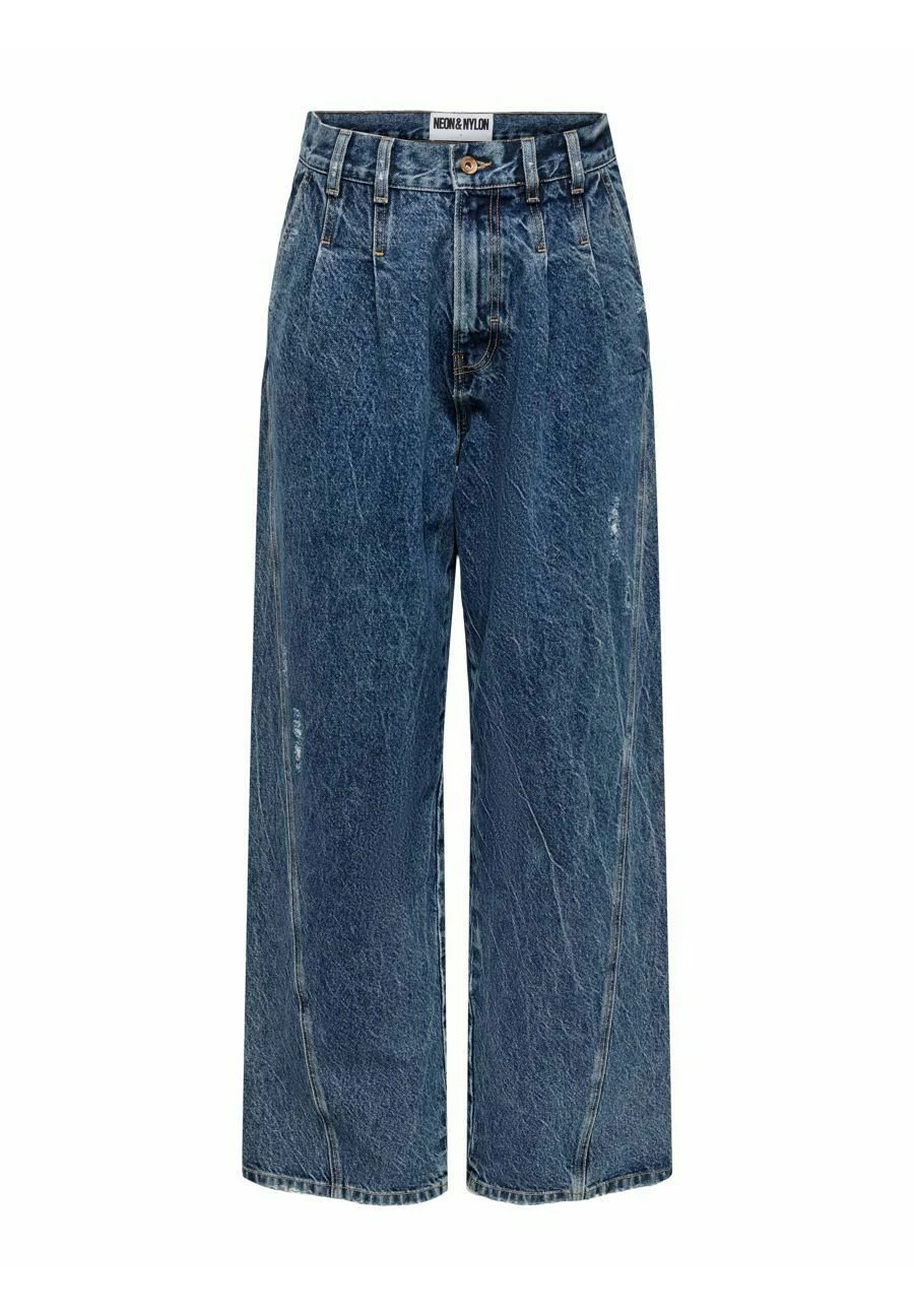 Neobea Wide - Straight Leg Jeans - Dark Blue Denim 1 Neobea Wide - Straight Leg Jeans - Dark Blue Denim