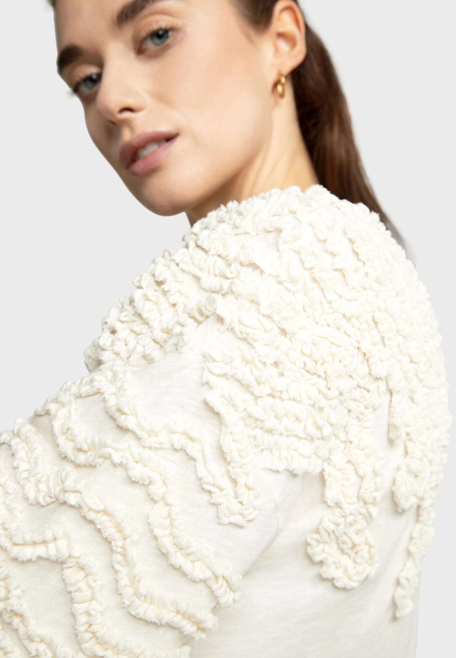 Elouise - Jerseyjurk - White 4 Elouise - Jerseyjurk - White - Afbeelding 4