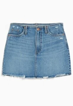 BERSHKA Vintage-Effect - Jeansrok - Dark Blue -Only Mode Winkel 776f64f7be7f4a3fadffbf3f241ce5a9