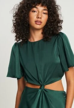 Calli Paislee Midi- Cocktailjurk - Emerald 10 Calli Paislee Midi- Cocktailjurk - Emerald -Only Mode Winkel 77b4f6a74b624525ab422629454637b8