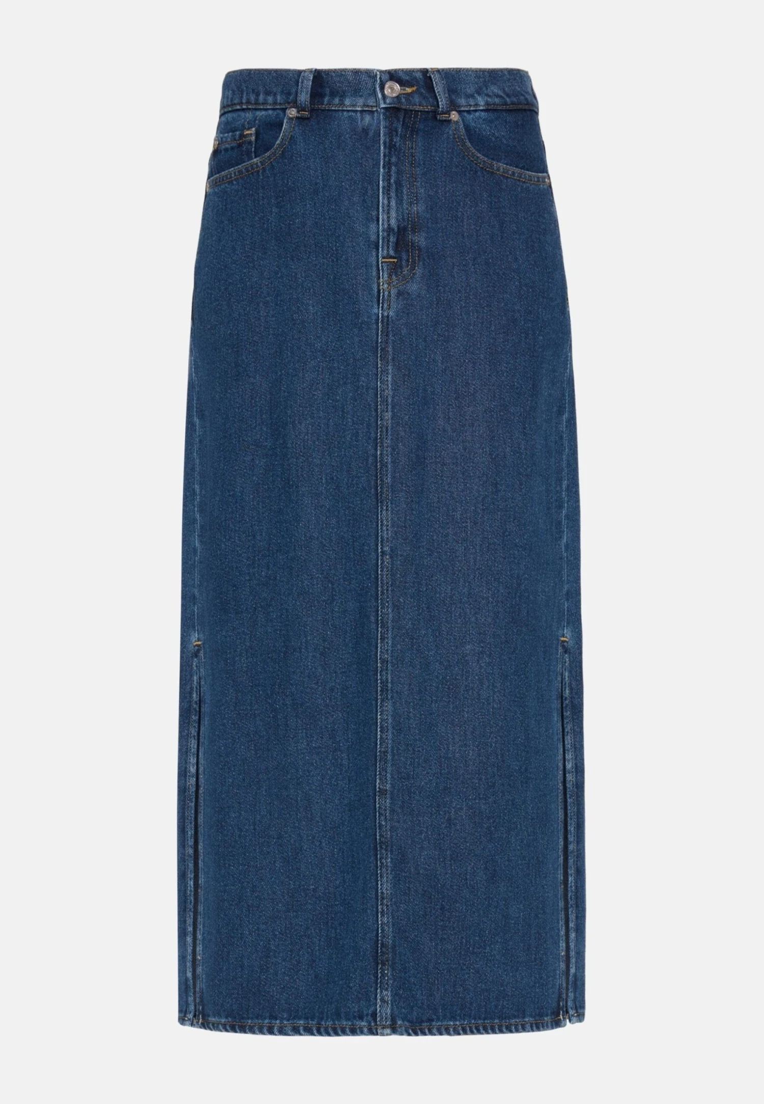 7 For All Mankind Jeansrok - Mid Blue 6 7 For All Mankind Jeansrok - Mid Blue - Afbeelding 6