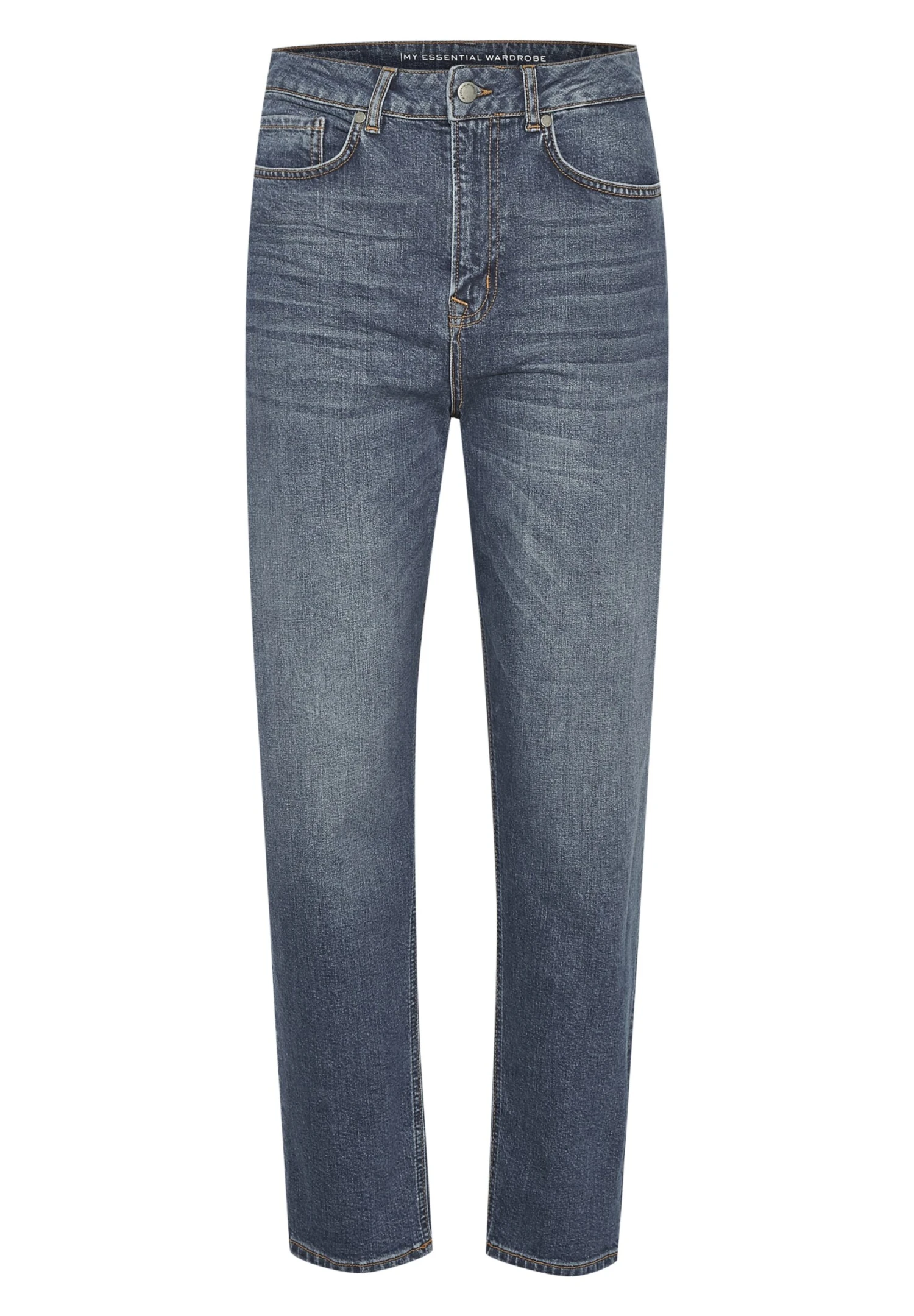 Straight Leg Jeans - Medium Blue Retro Wash 4 Straight Leg Jeans - Medium Blue Retro Wash - Afbeelding 4