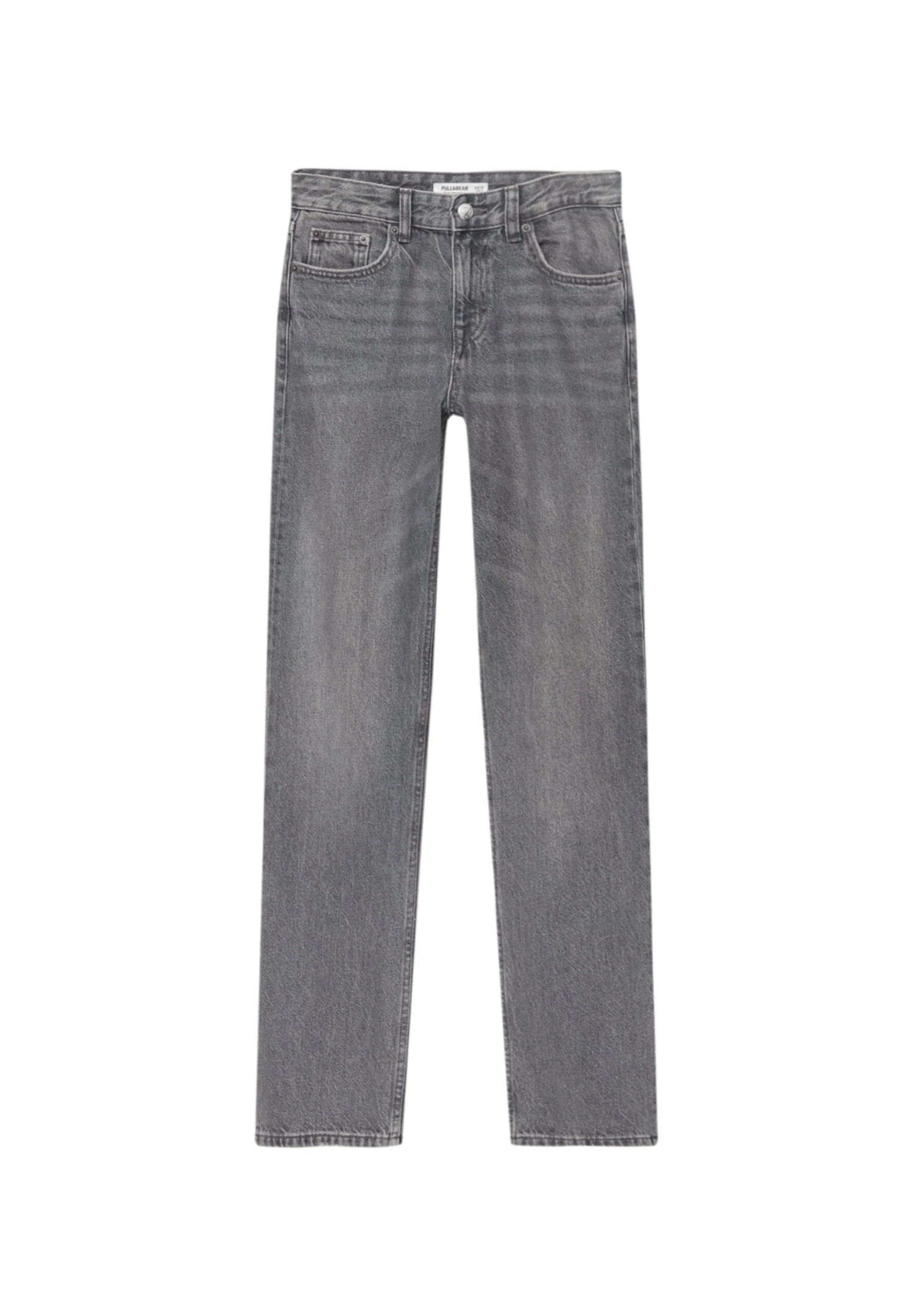 PULL & BEAR Mid Waist- Straight Leg Jeans - Grey 6 PULL & BEAR Mid Waist- Straight Leg Jeans - Grey - Afbeelding 6