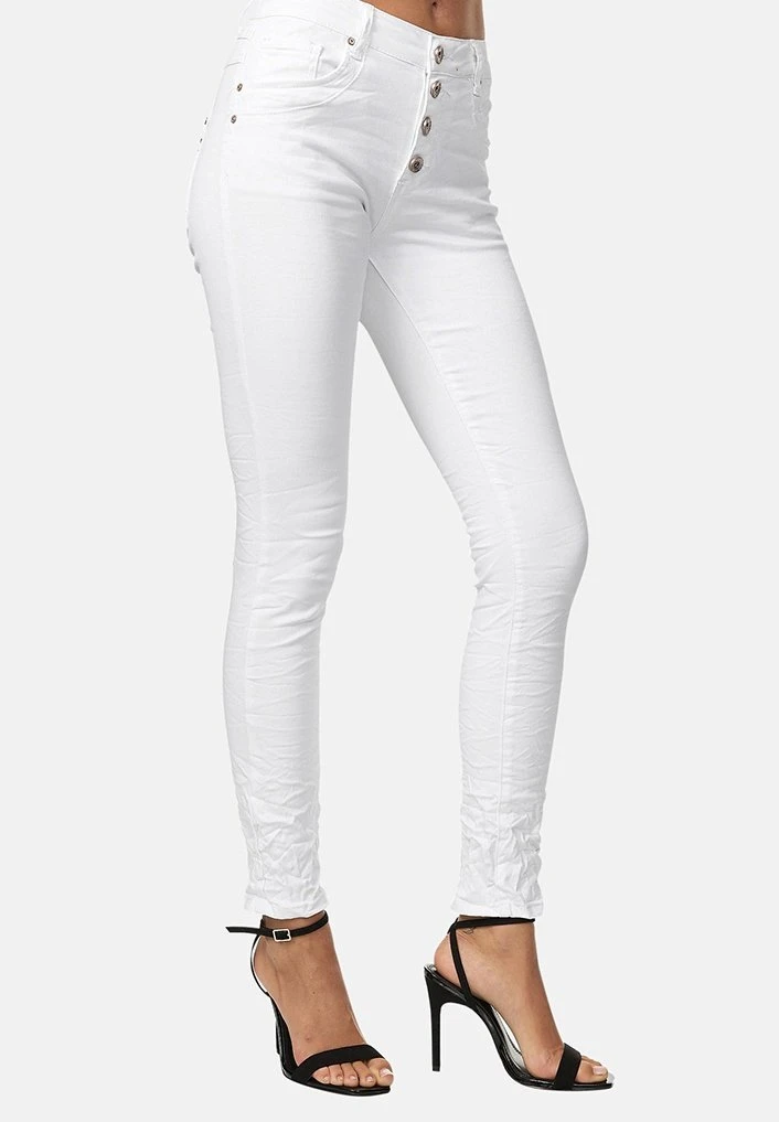 Slim Fit Jeans - Weiss 4 Slim Fit Jeans - Weiss - Afbeelding 4