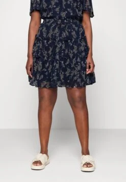Vero Moda Curve Vmsmilla Short Frill Skirt- Minirok - Navy Blazer/Vega