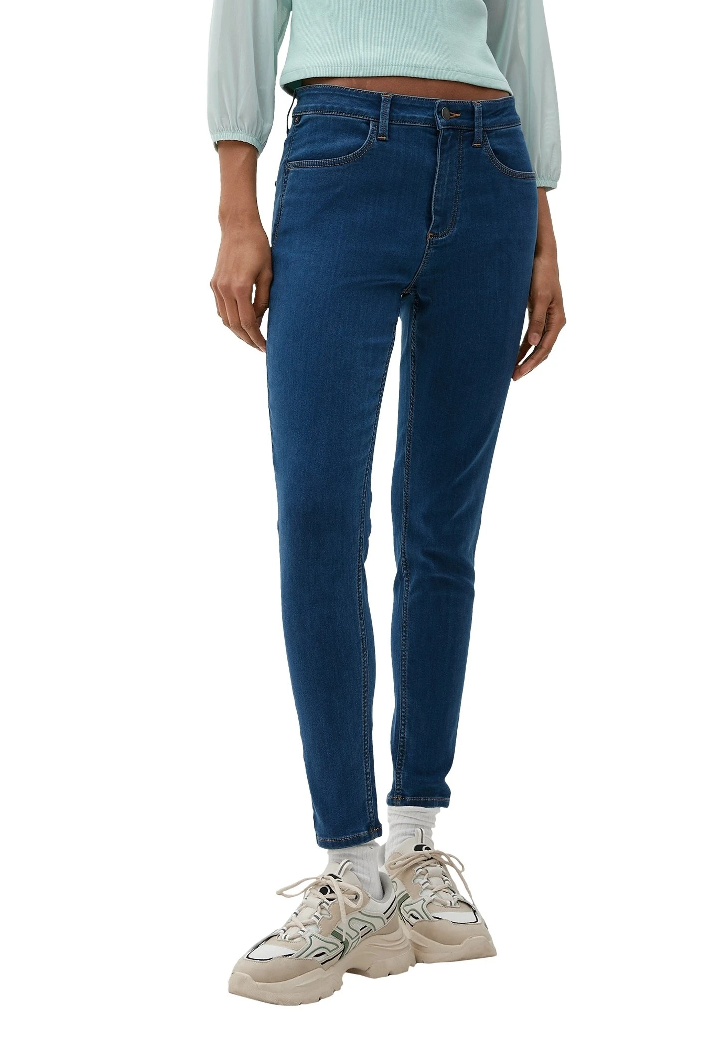 QS By S.Oliver Mit Waschung - Slim Fit Jeans - Blau 4 QS By S.Oliver Mit Waschung - Slim Fit Jeans - Blau - Afbeelding 4