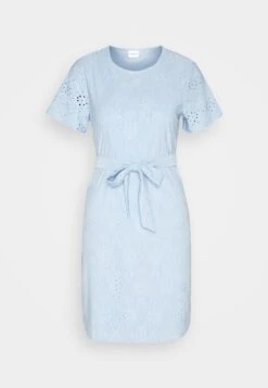 Vila Vikawa New Short Tie Belt Dress - Jerseyjurk - Kentucky Blue -Only Mode Winkel 7bf150df310945bbaae794e458b6f547